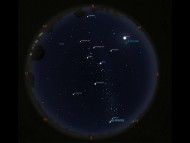 Observatorio Astronómico de la UTN: Mapa del cielo de febrero